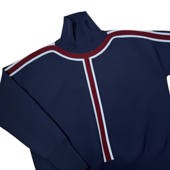 Nomia Track Stripe Mockneck Sweater Womens size Small - Picture 7 of 15